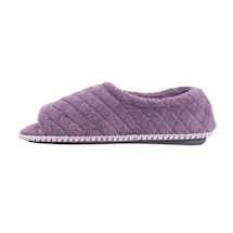 Alternate Image 2 for Muk Luks Micro Chenille Adjustable Slippers - Lilac/Ivory
